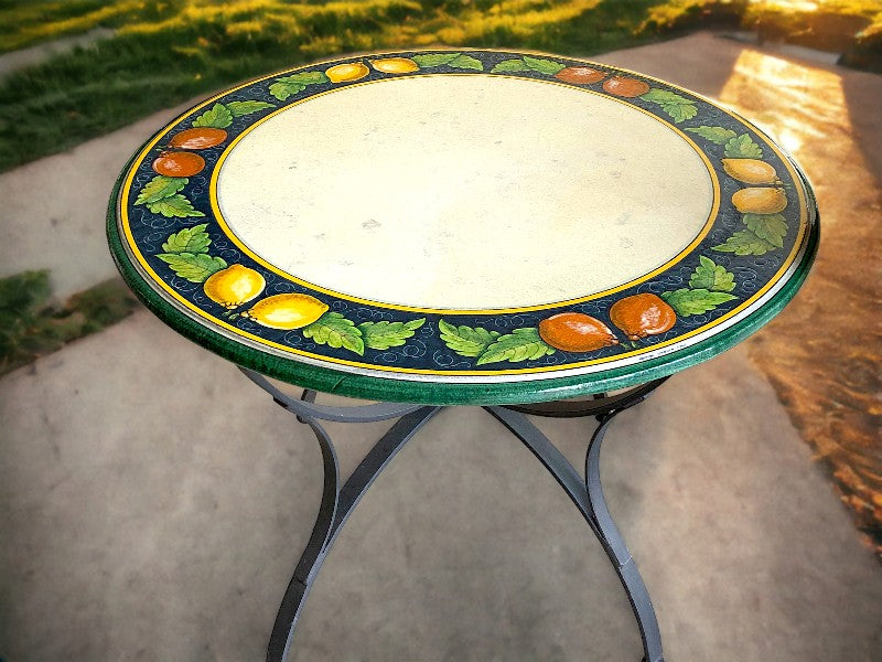 Volcanic Outdoor Table - Lemons & Oranges