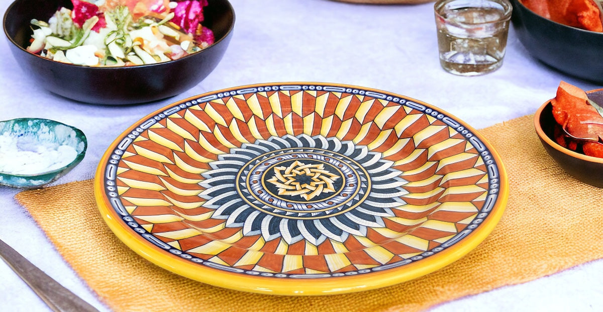 Round Platter Geometric  01 - 15"