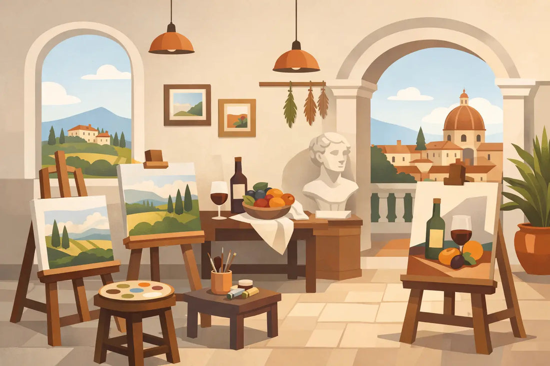 Painting Class Studio in Italian Style