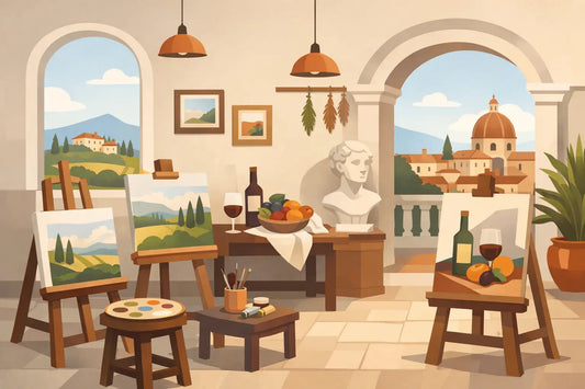 Painting Class Studio in Italian Style