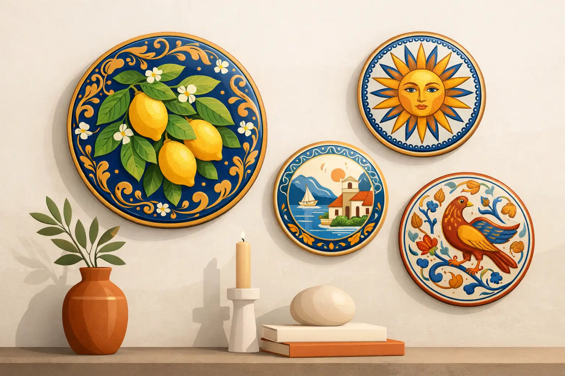 Italian Ceramic Wall Plates for Collected Homes