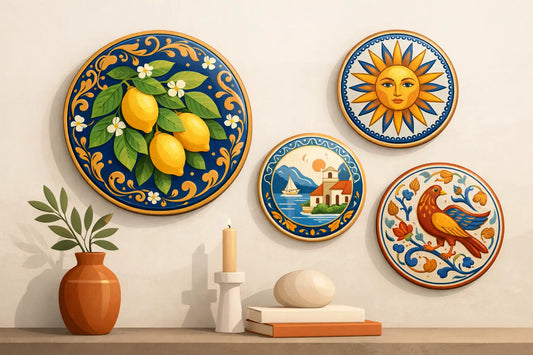 Italian Ceramic Wall Plates for Collected Homes