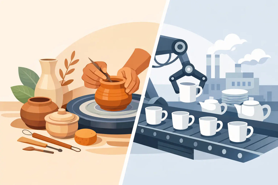 Handmade Pottery vs Factory Ceramics Compared