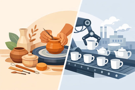 Handmade Pottery vs Factory Ceramics Compared