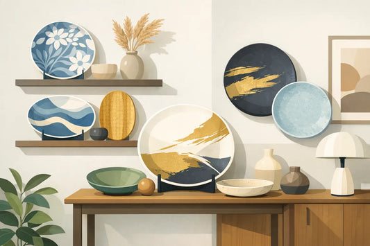 How to Display Decorative Platters Beautifully