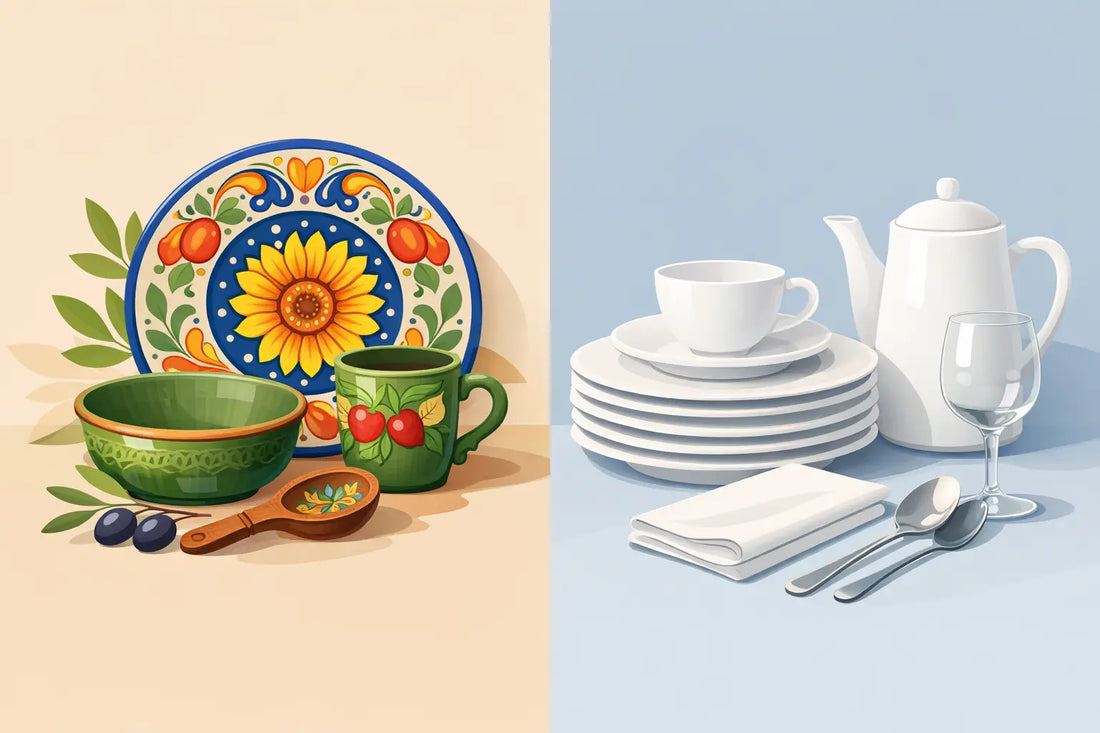 Majolica vs Porcelain Dinnerware