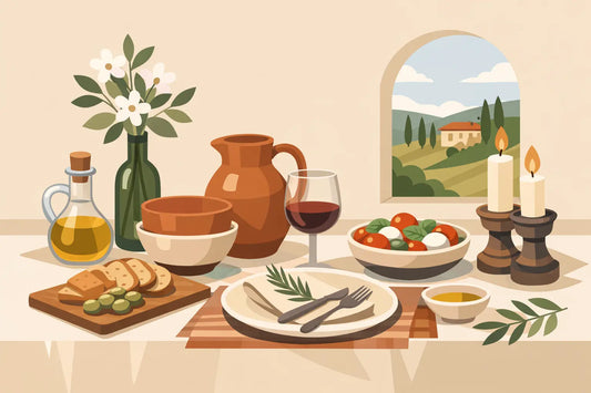 Artisan Table Decor With Italian Character