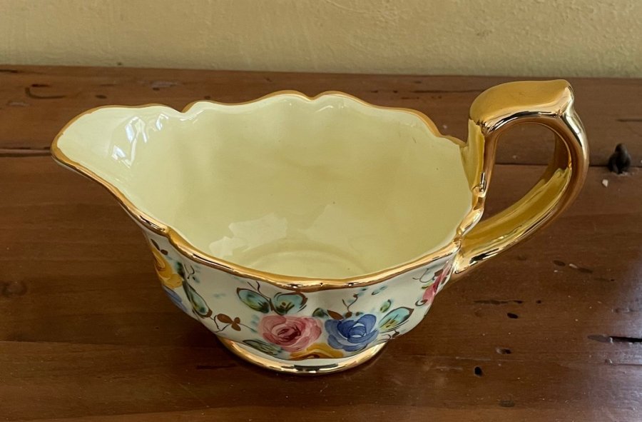 Vintage 1960s Deruta Hand-Painted Ceramic Tea Set