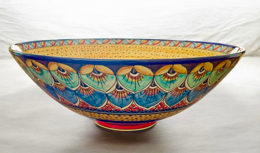 Centerpiece Red-Yellow Bowl